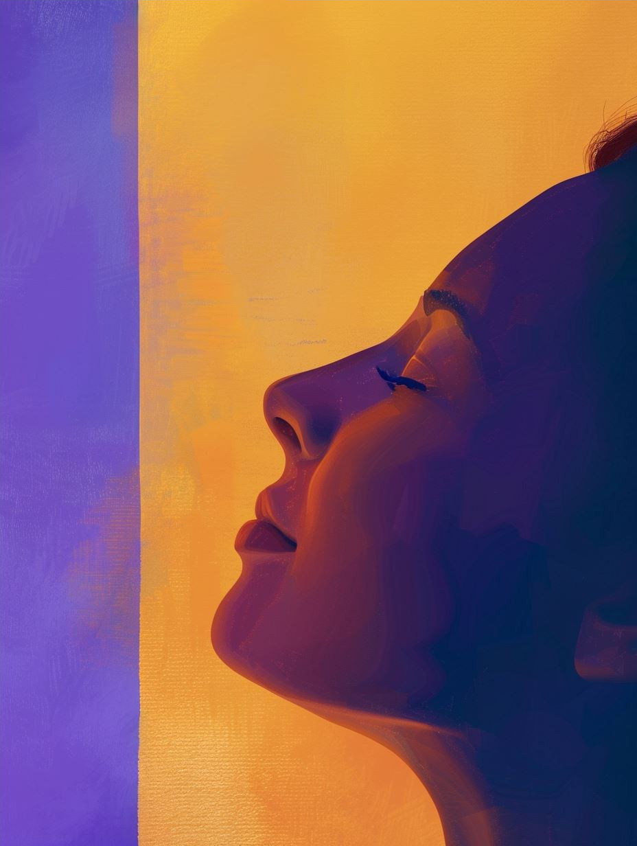 Neon Shadows Portrait Study - Image 4