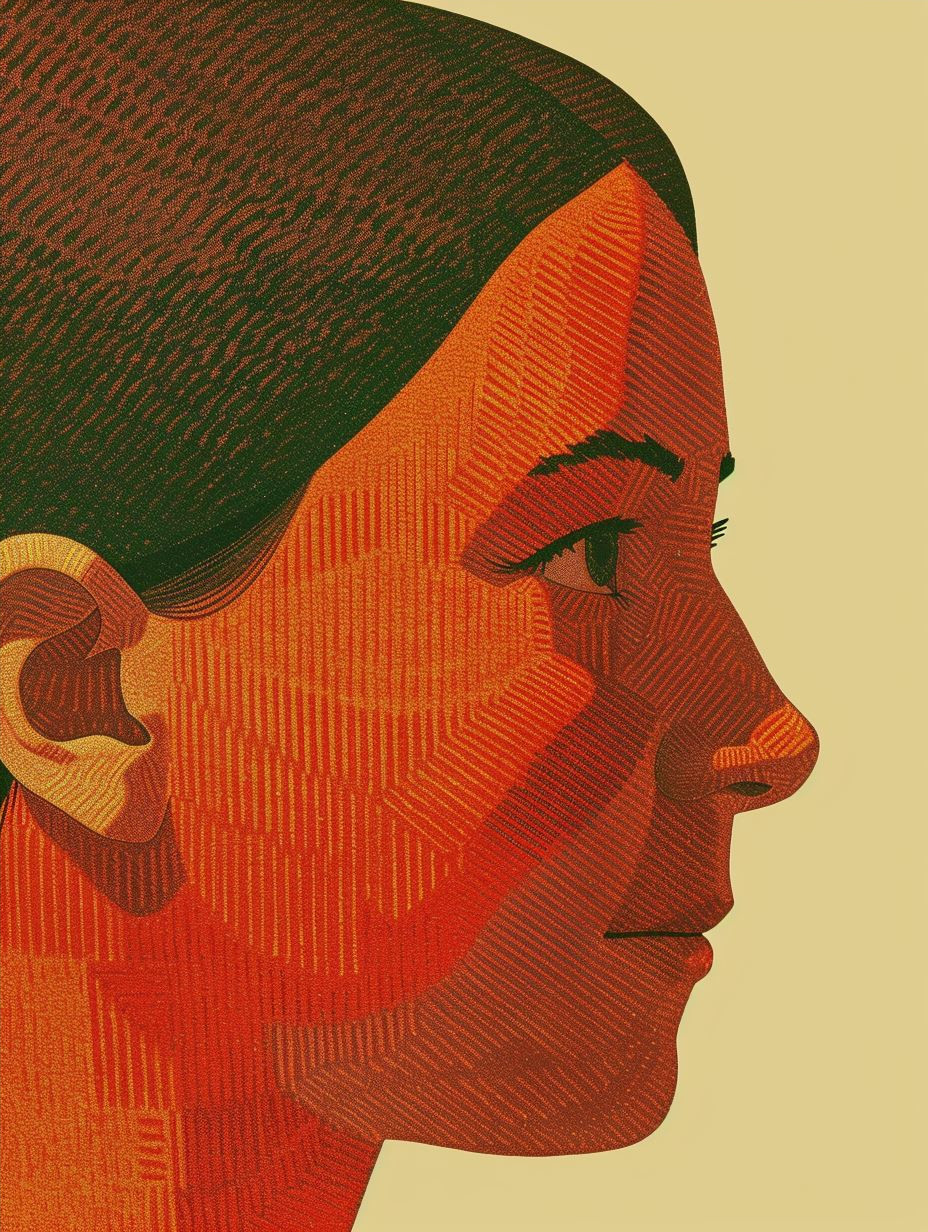 Pointillist Crimson Profile - Image 4
