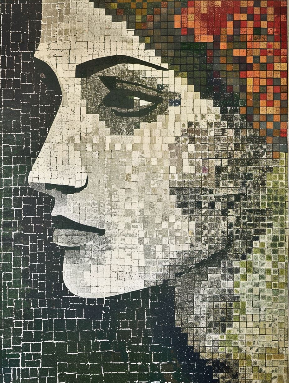 Fragmented Portraits in Digital Mosaic - Image 4