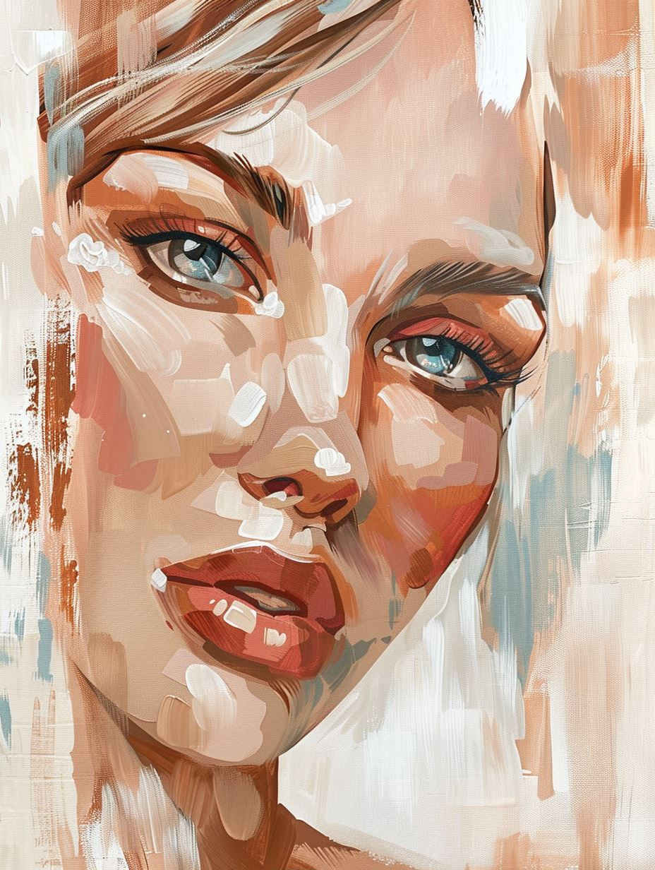 Ethereal Impressionist Female Portraits - Image 1
