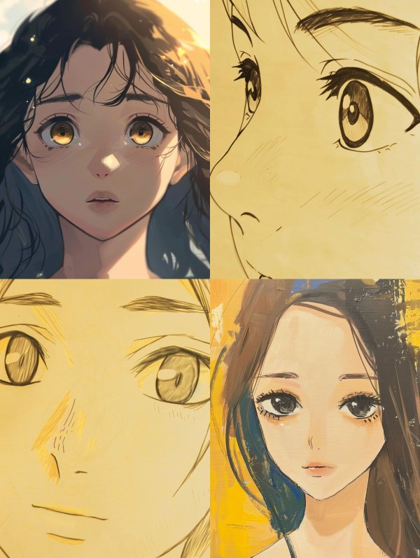 Golden Hour Ethereal Anime Gaze