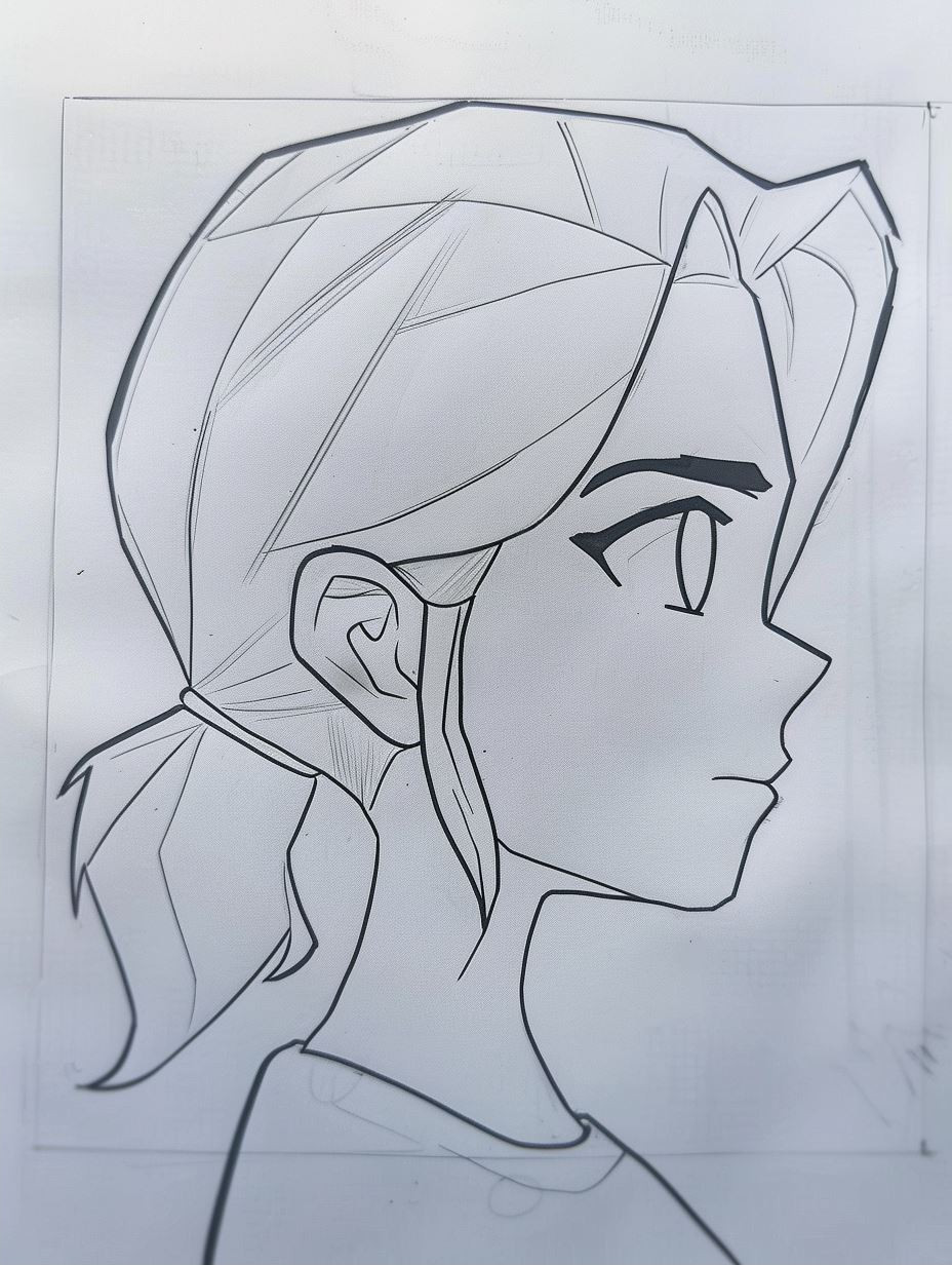 Ethereal Blue Gaze Portrait - Image 2