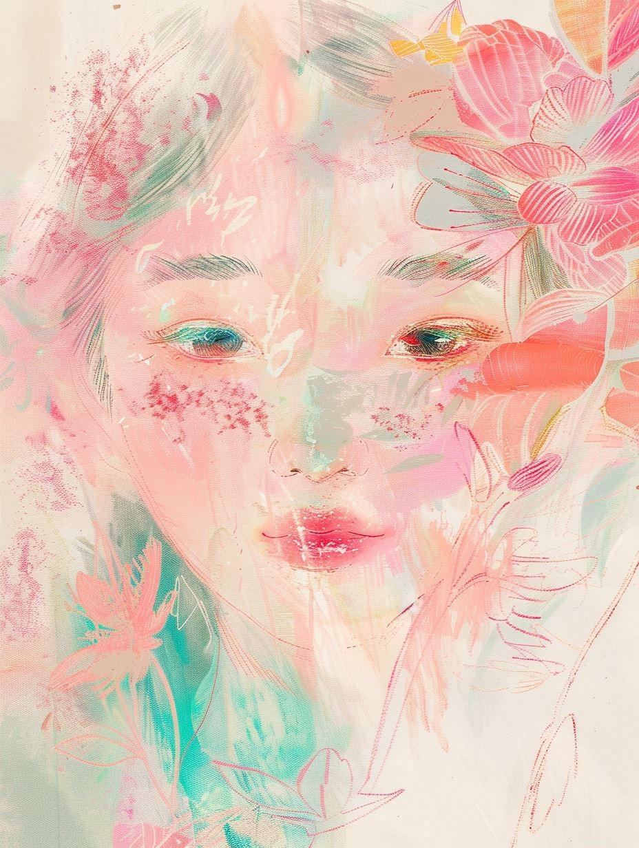 Ethereal Pastel Portraits of Dreamy Gazes - Image 2