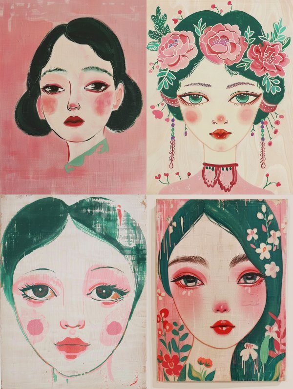 Floral Portraits of Ethereal Women