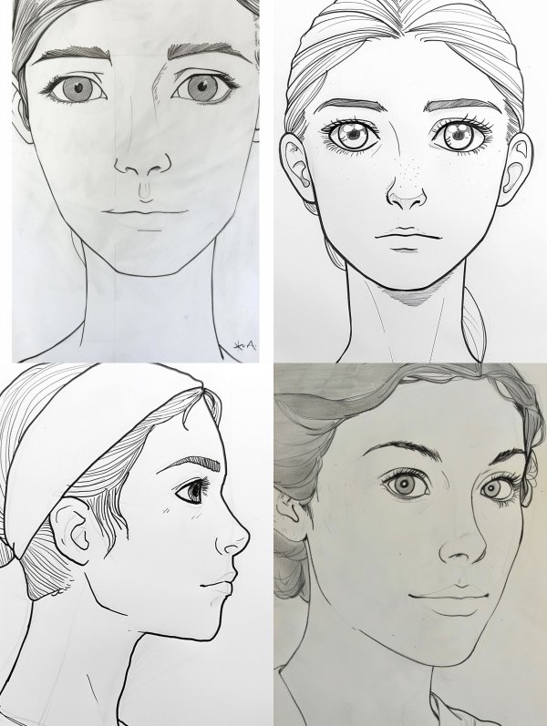 Minimalist Graphite Sketch