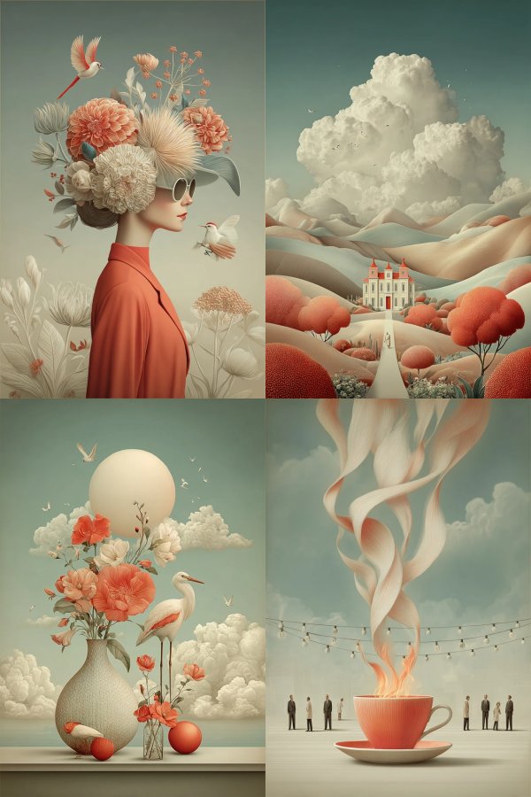 Surrealist Dreams in Pastel Hues