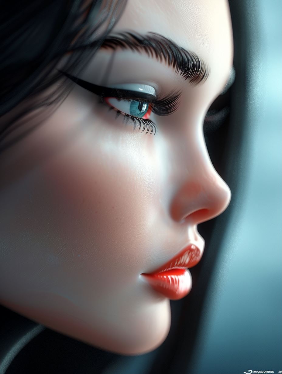 Ethereal Beauty: A Study in Digital Portraits - Image 1
