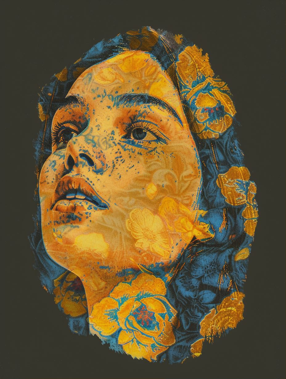 Golden Hues Impressionist Portraiture - Image 1