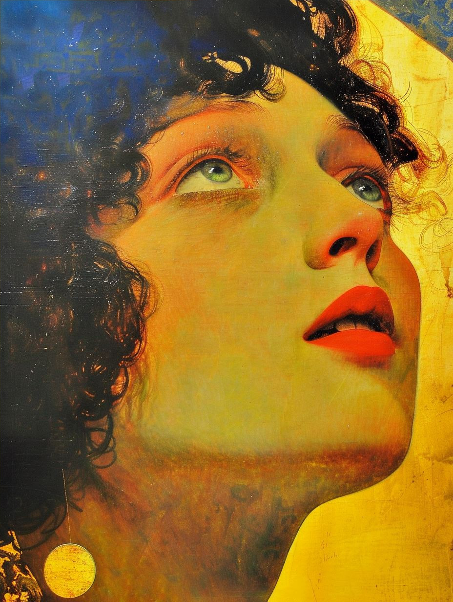 Ethereal Gazes in Golden Hues - Image 4