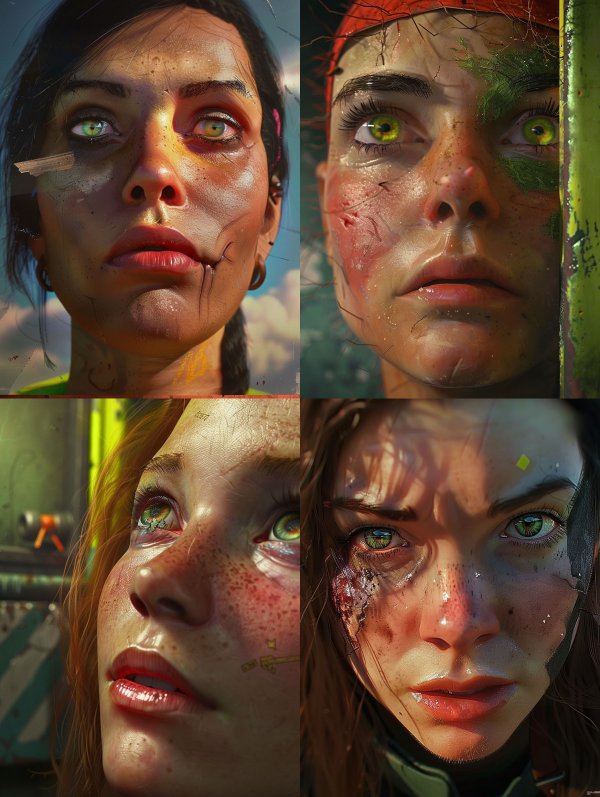 Battle-Worn Faces of Survival