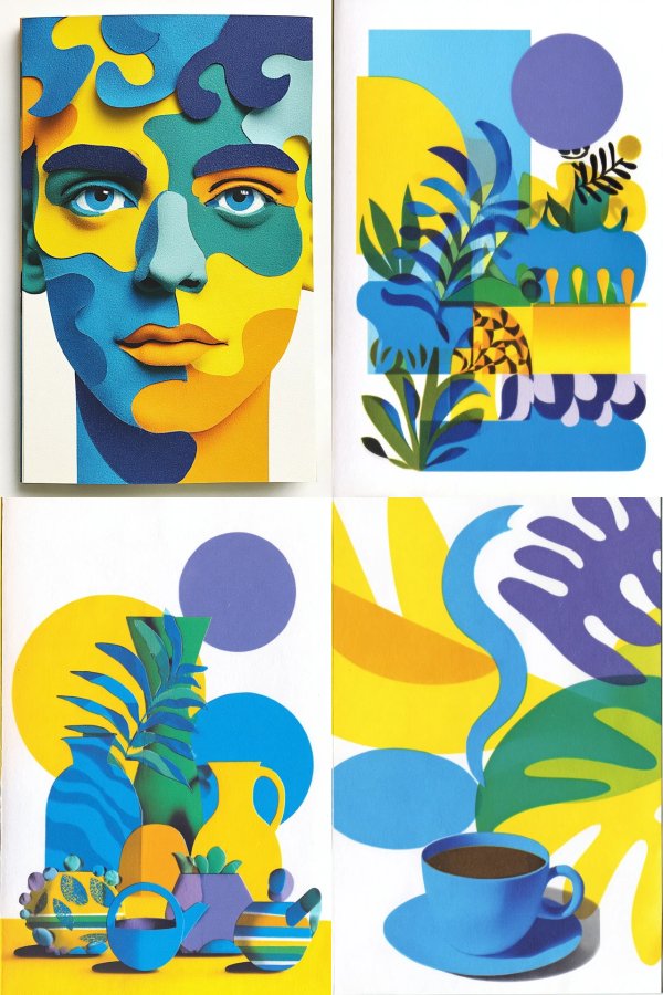 Chromatic Paper Layers