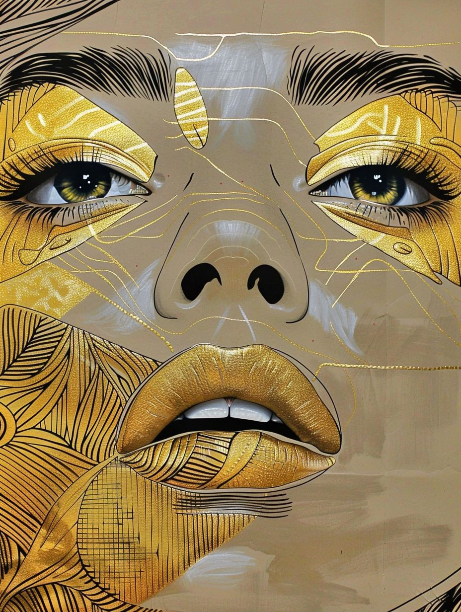 Gilded Fragments of Human Emotion - Image 1