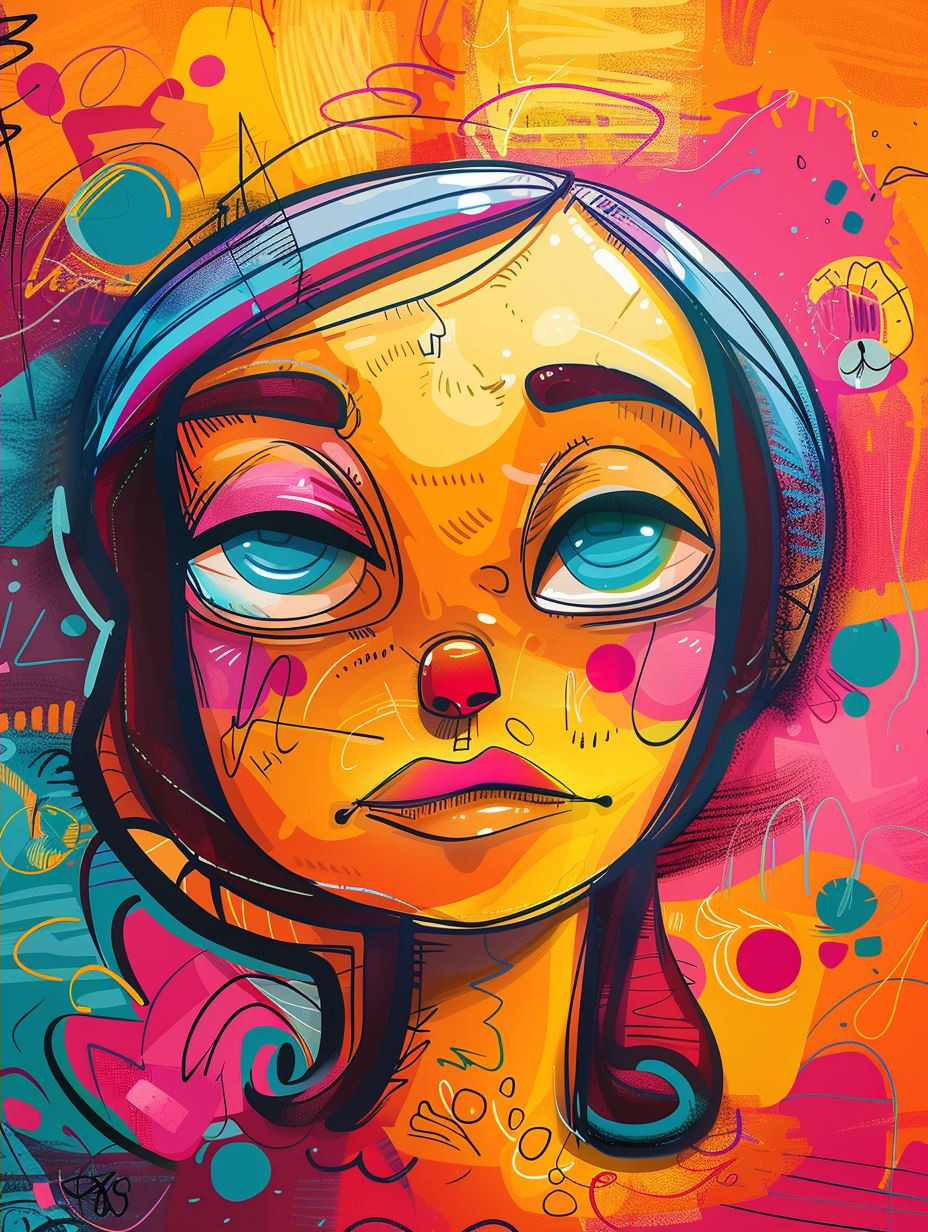 Vibrant Visions of Modern Abstract Portraits - Image 2