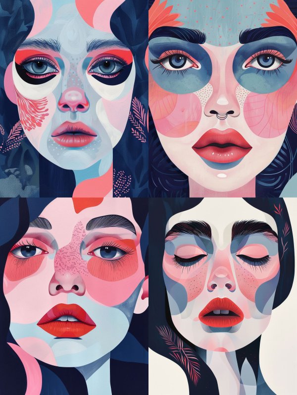 Prismatic Portraits of Modern Femininity