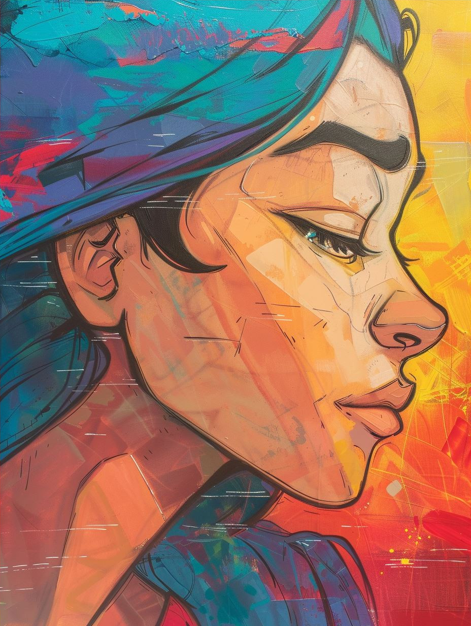 Vibrant Visions of a Digital Muse - Image 4