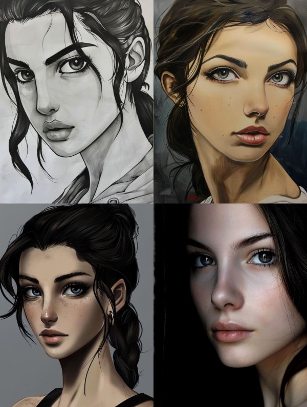 Evolution of a Digital Portrait