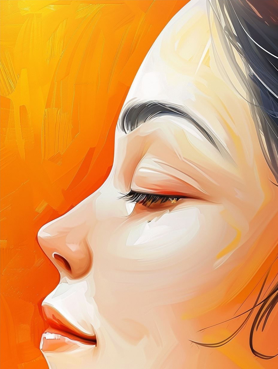 Ethereal Gazes in Warm Golden Hues - Image 4