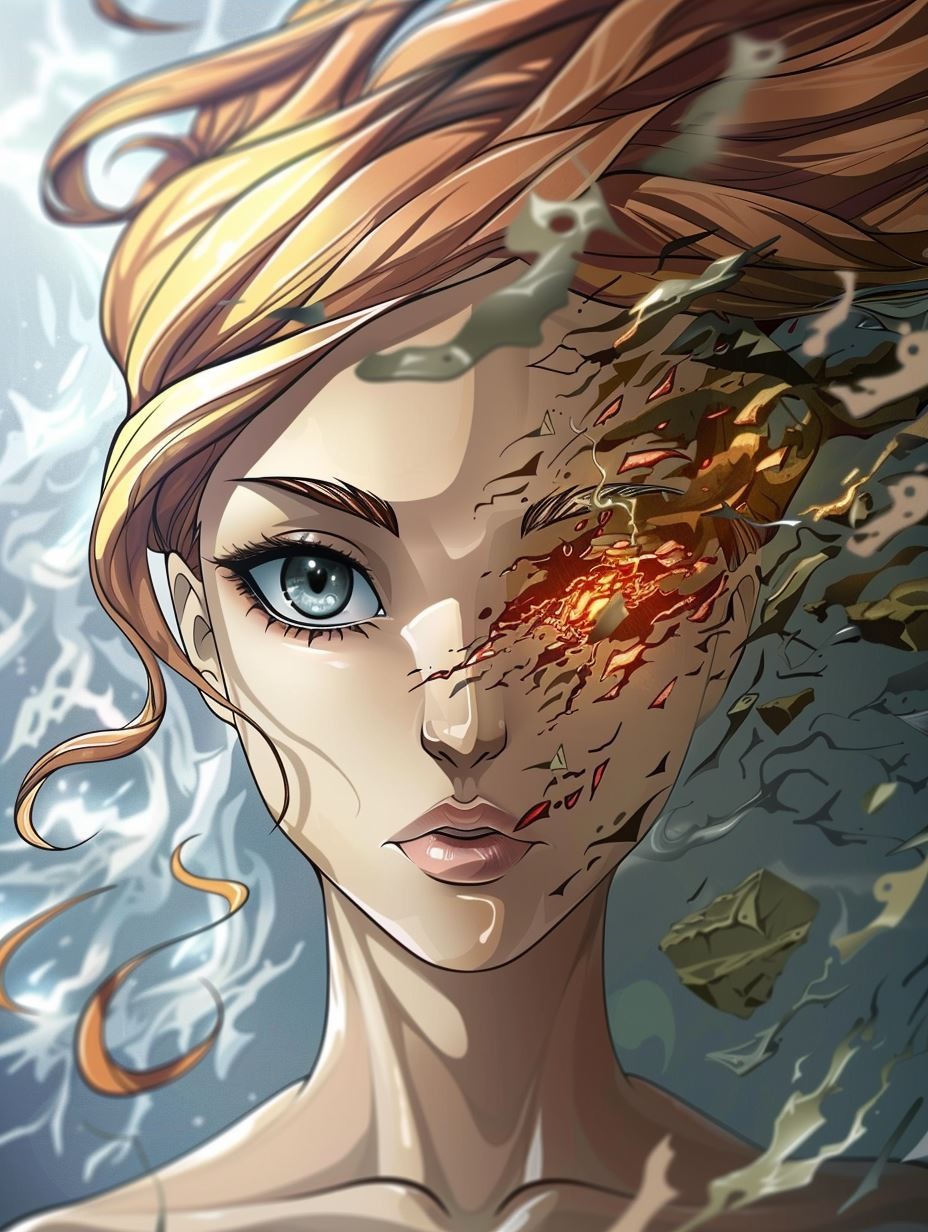 Amber Gaze Anime Art - Image 3