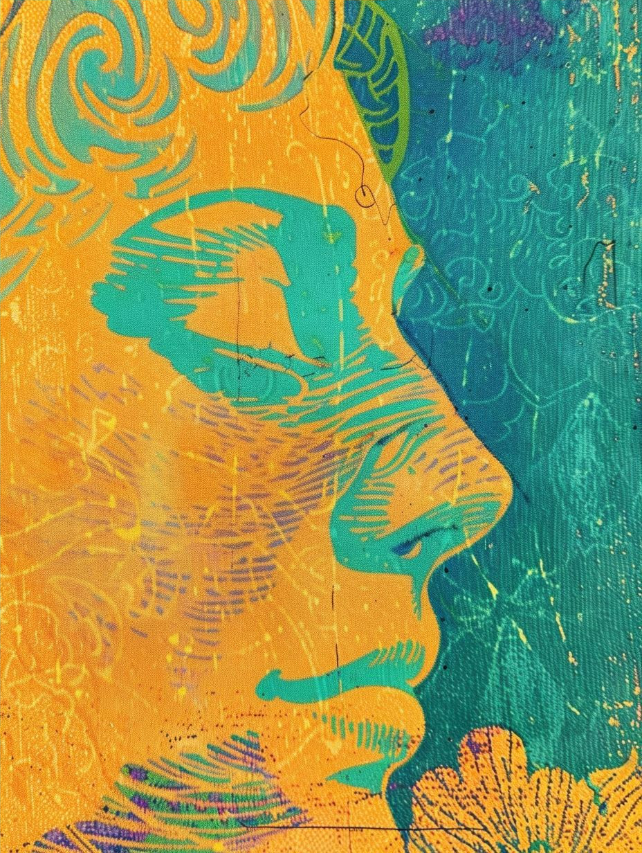Neon Psychedelic Portrait Collage - Image 4