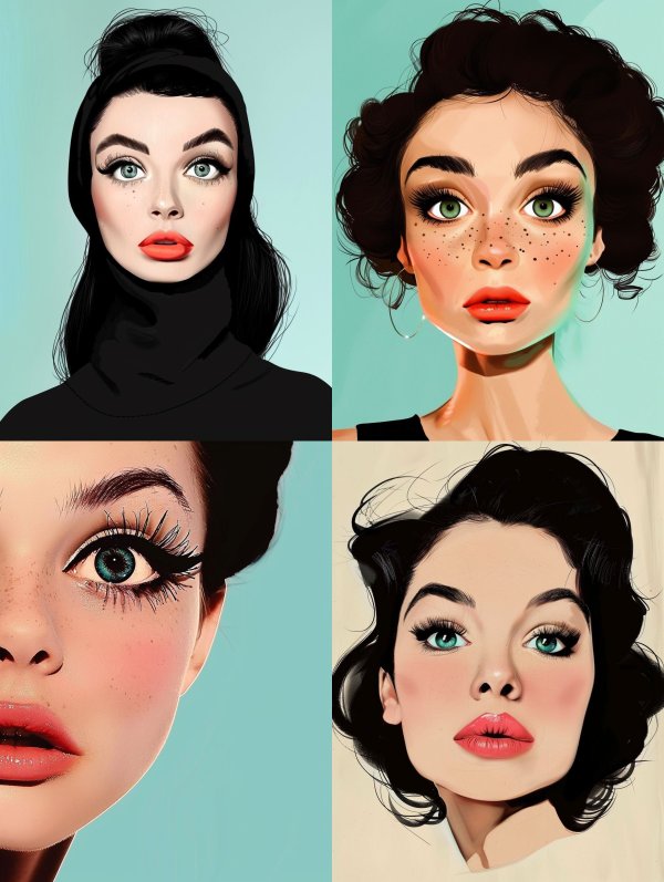 Modern Vintage Glamour Portraits