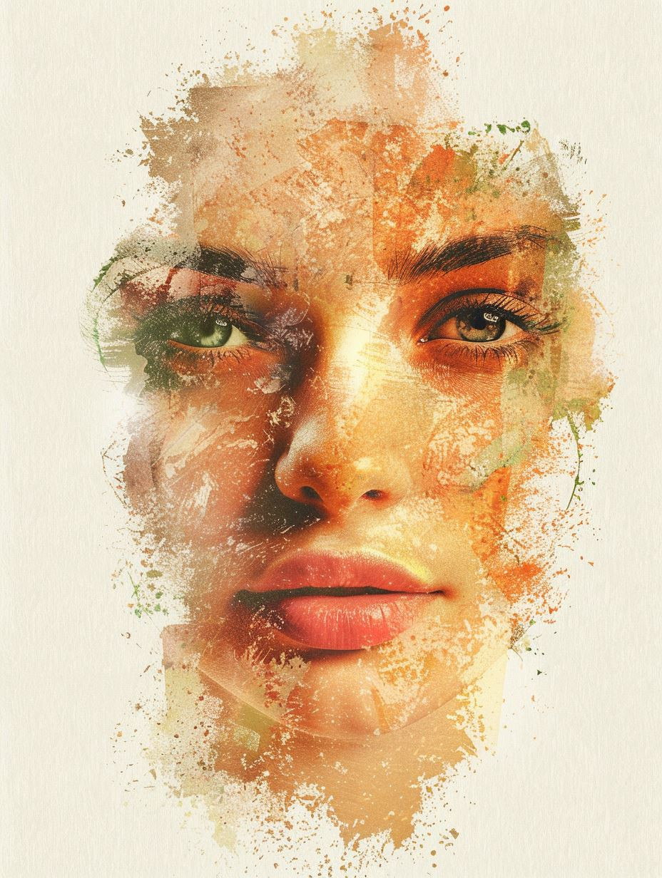 Ethereal Fragmented Portrait Studies - Image 1