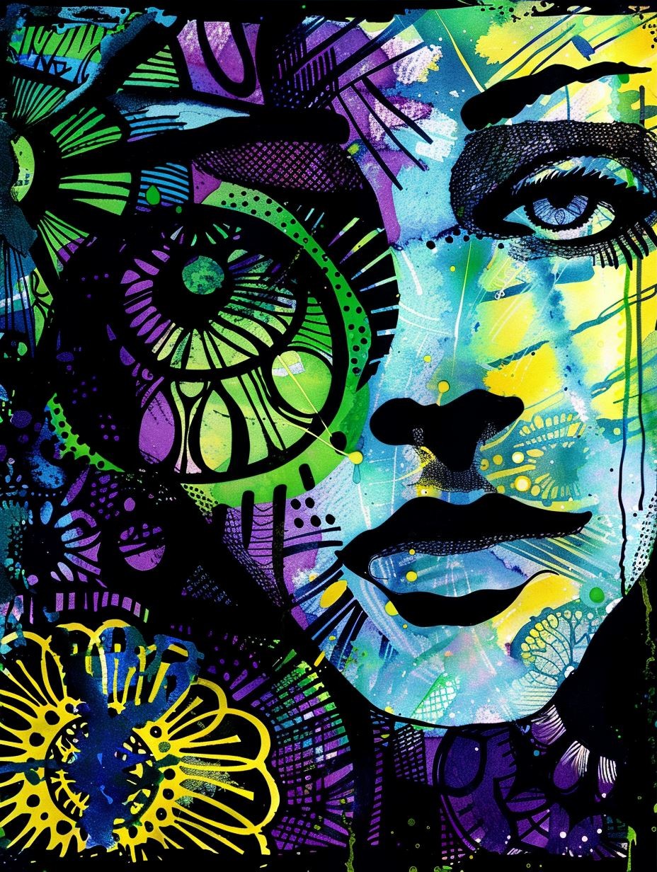 Neon Psyche Portrait - Image 3