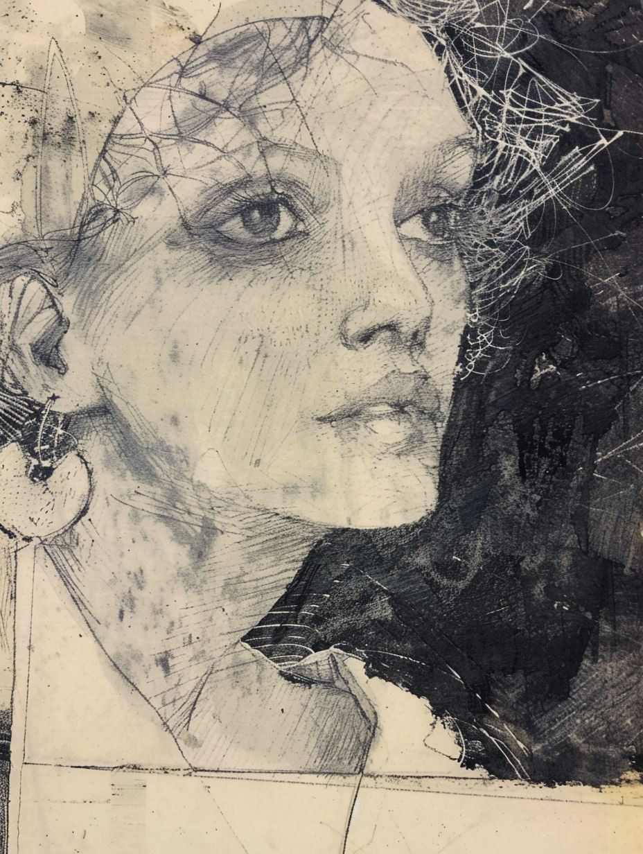 Haunting Ink Ethereal Portrait - Image 4