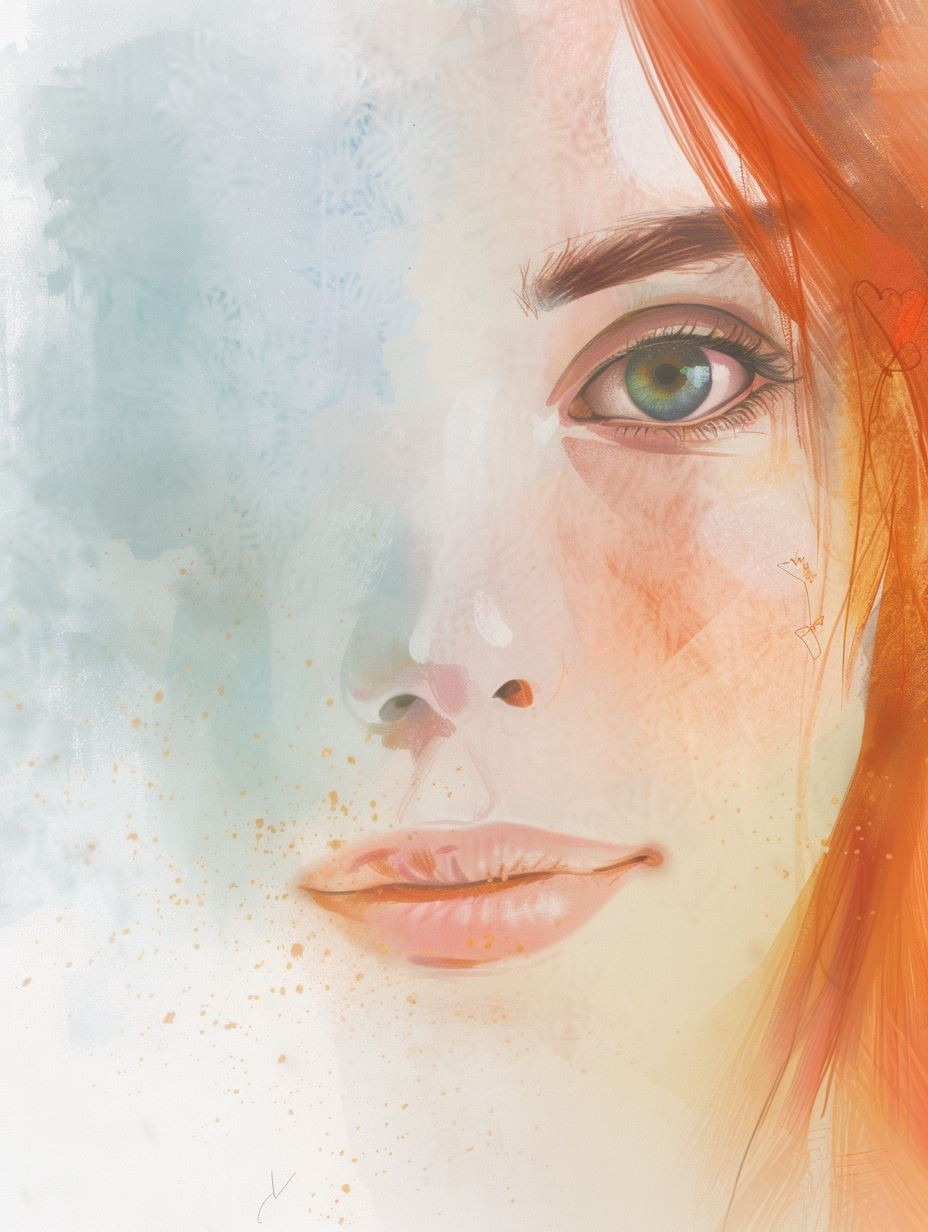 Whispers of Watercolor Portraits - Image 2
