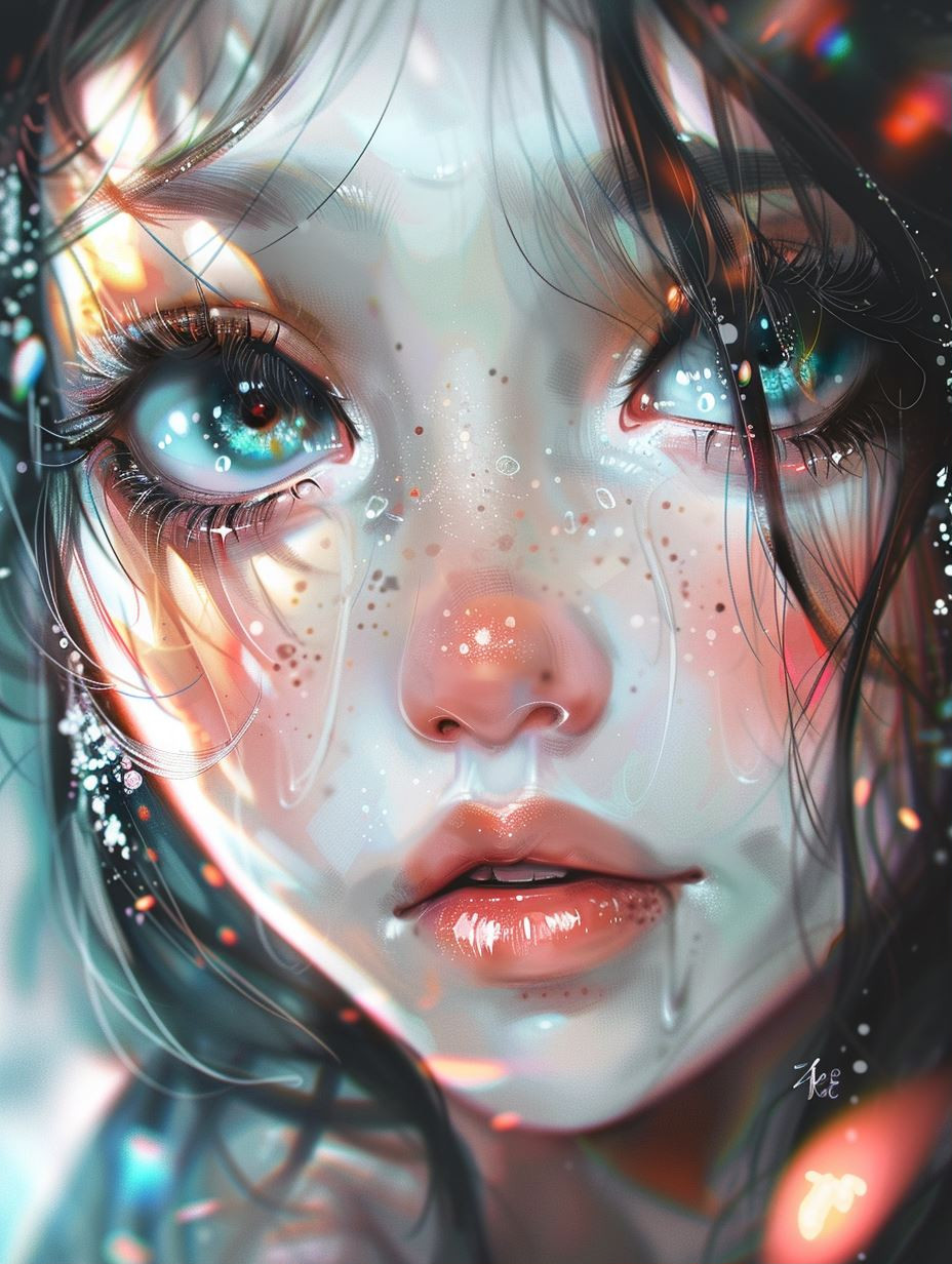 Ethereal Gaze of Crystal Dew - Image 1