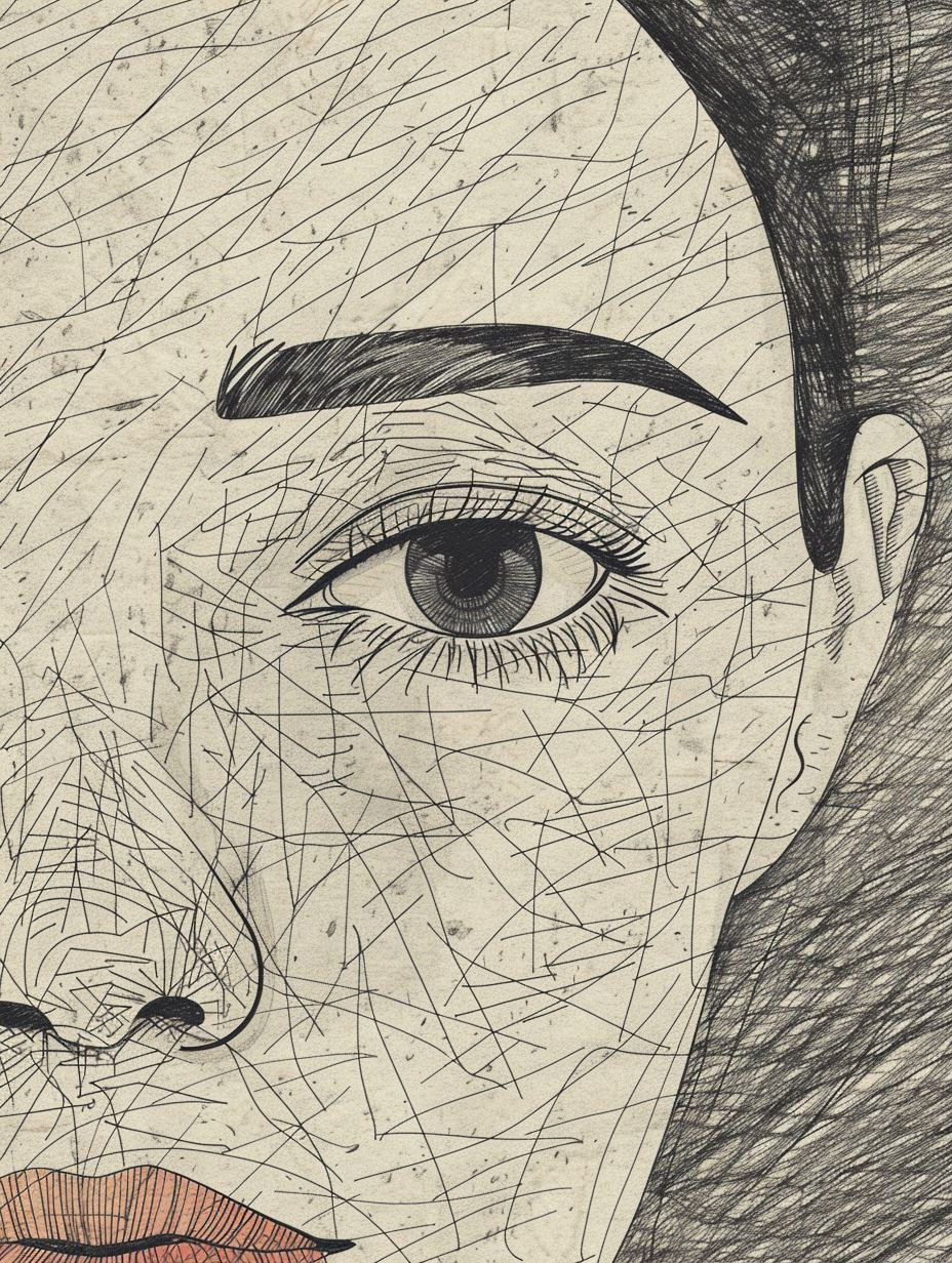 Grid Based Graphite Portrait Studies - Image 1
