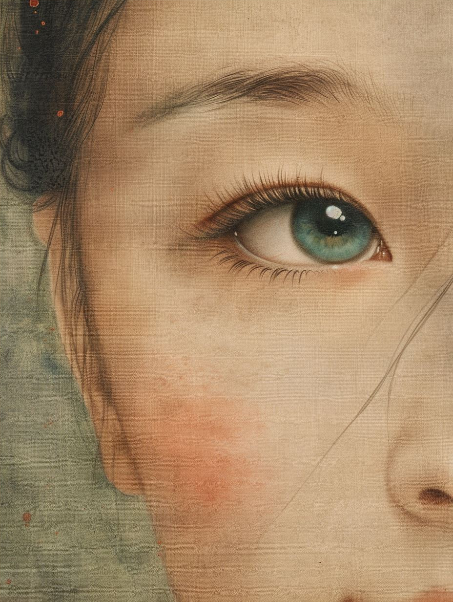 Ethereal Asian Ink Portraits - Image 4
