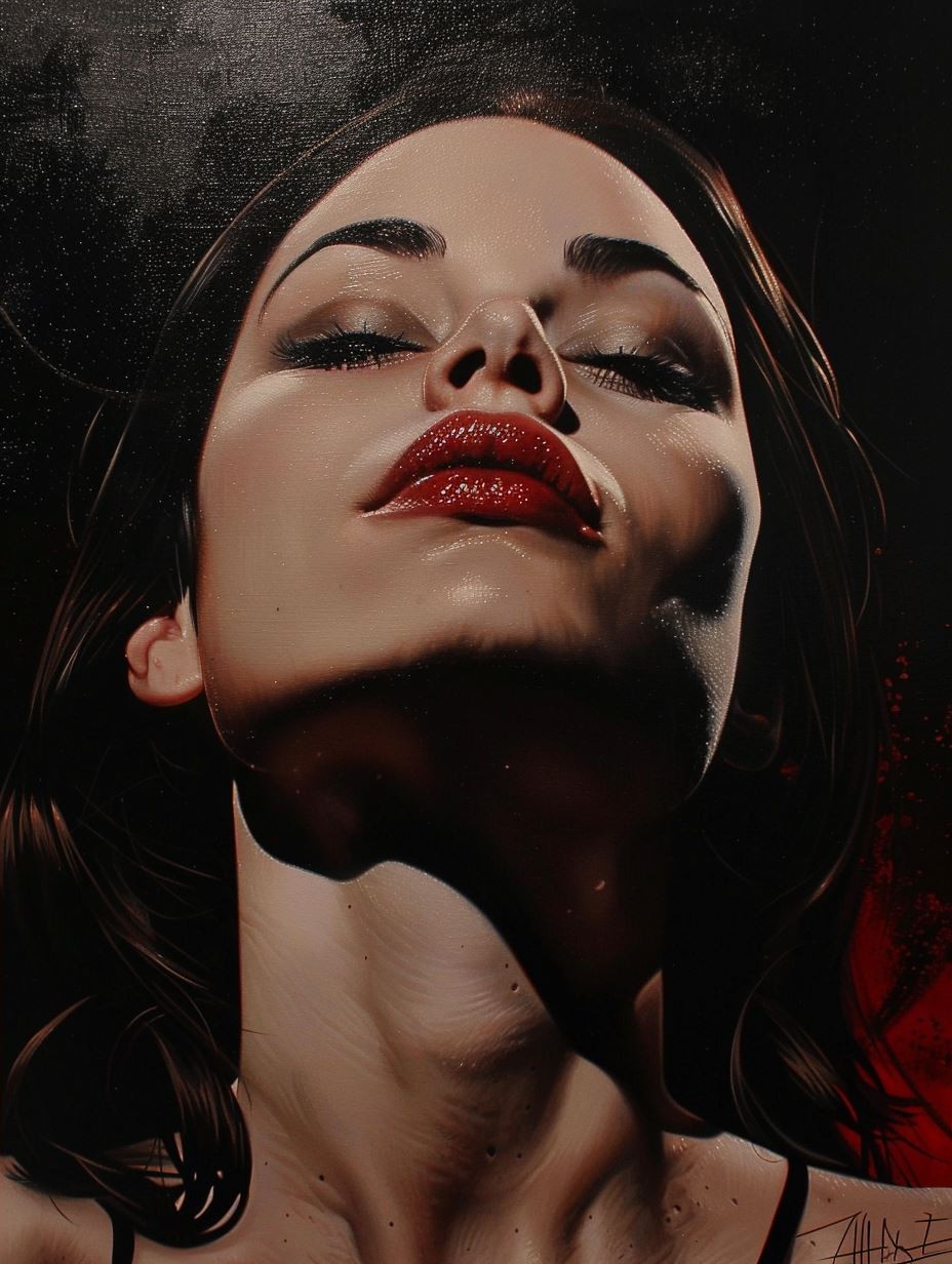 Crimson Shadows Gothic Portrait - Image 4