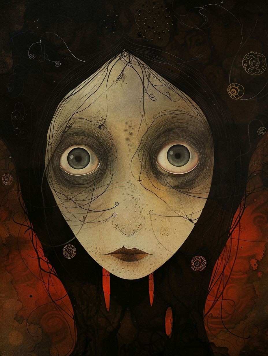 Haunting Gaze of Melancholy - Image 1