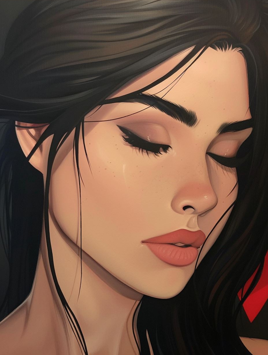Digital Art Evolution of Female Portraits - Image 3