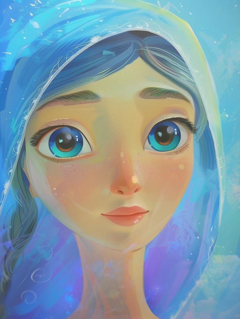 Ethereal Blue Winter Spirit