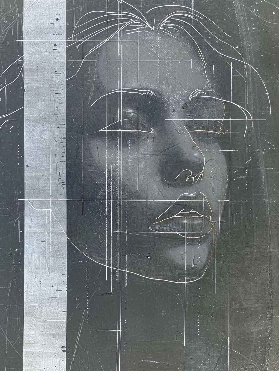Ethereal Digital Fragment Portrait - Image 3