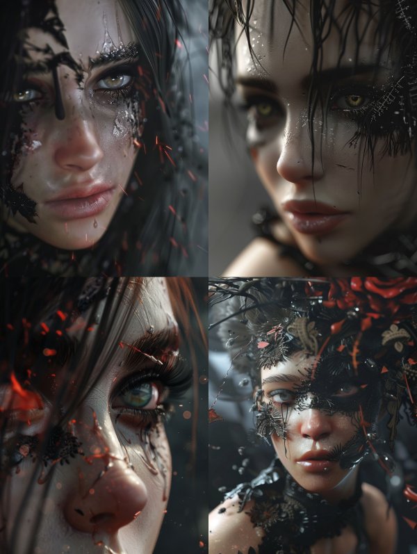 Dark Elegance: Surreal Gothic Portraits