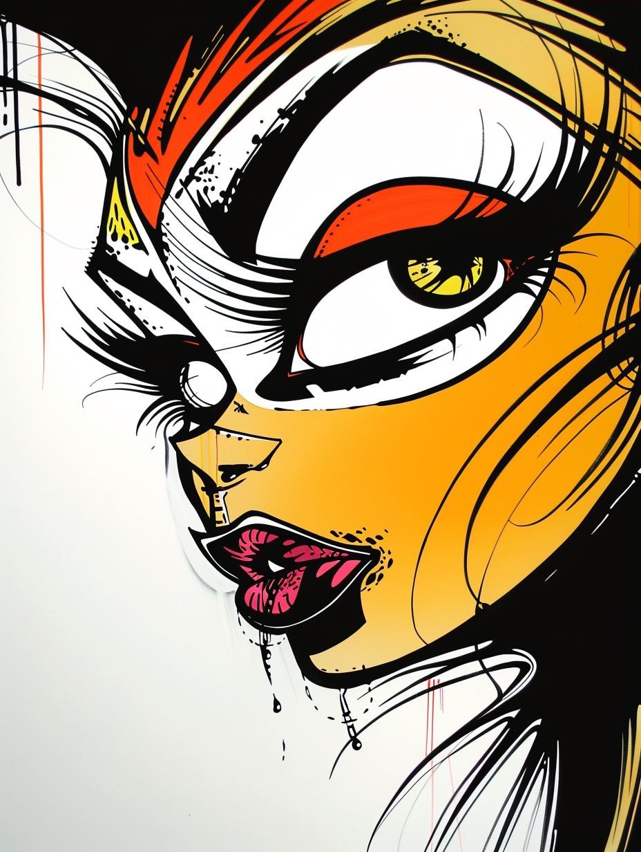 Surrealist Psychedelic Pop Art Portrait - Image 3