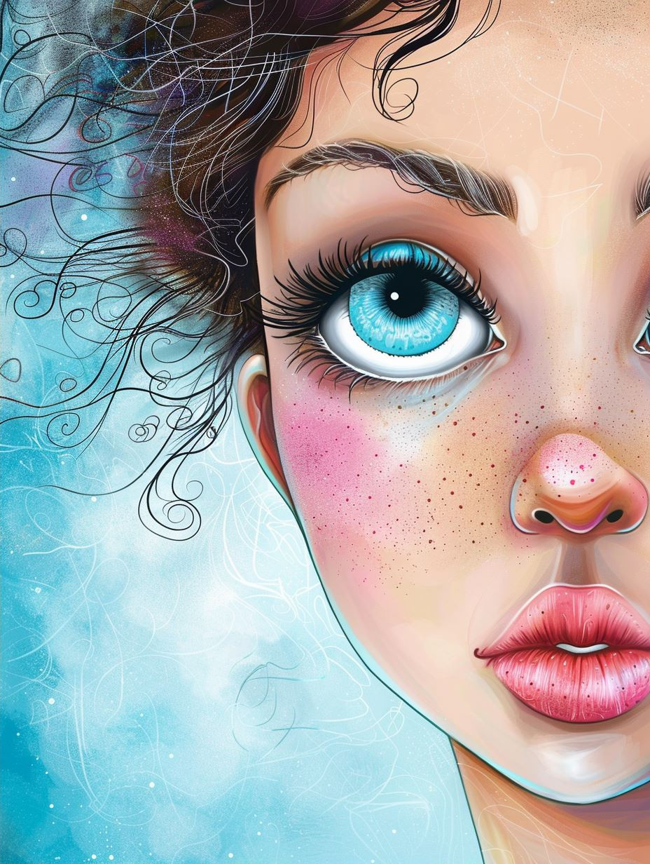 Dreamy Gazes: A Digital Art Collection - Image 2