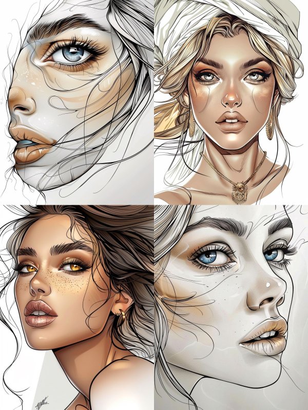 Ethereal Visions of Feminine Beauty