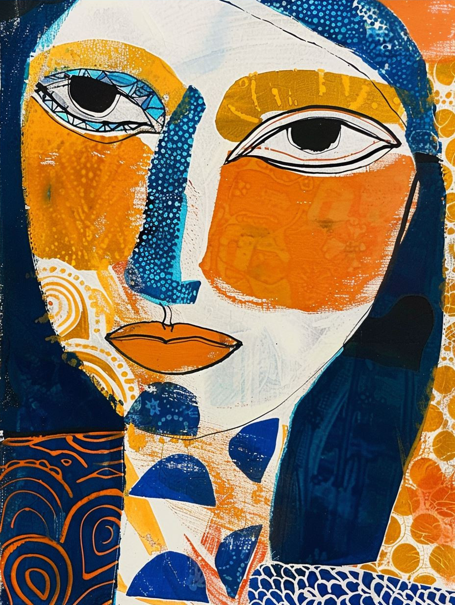 Abstract Cubist Portrait Study - Image 4