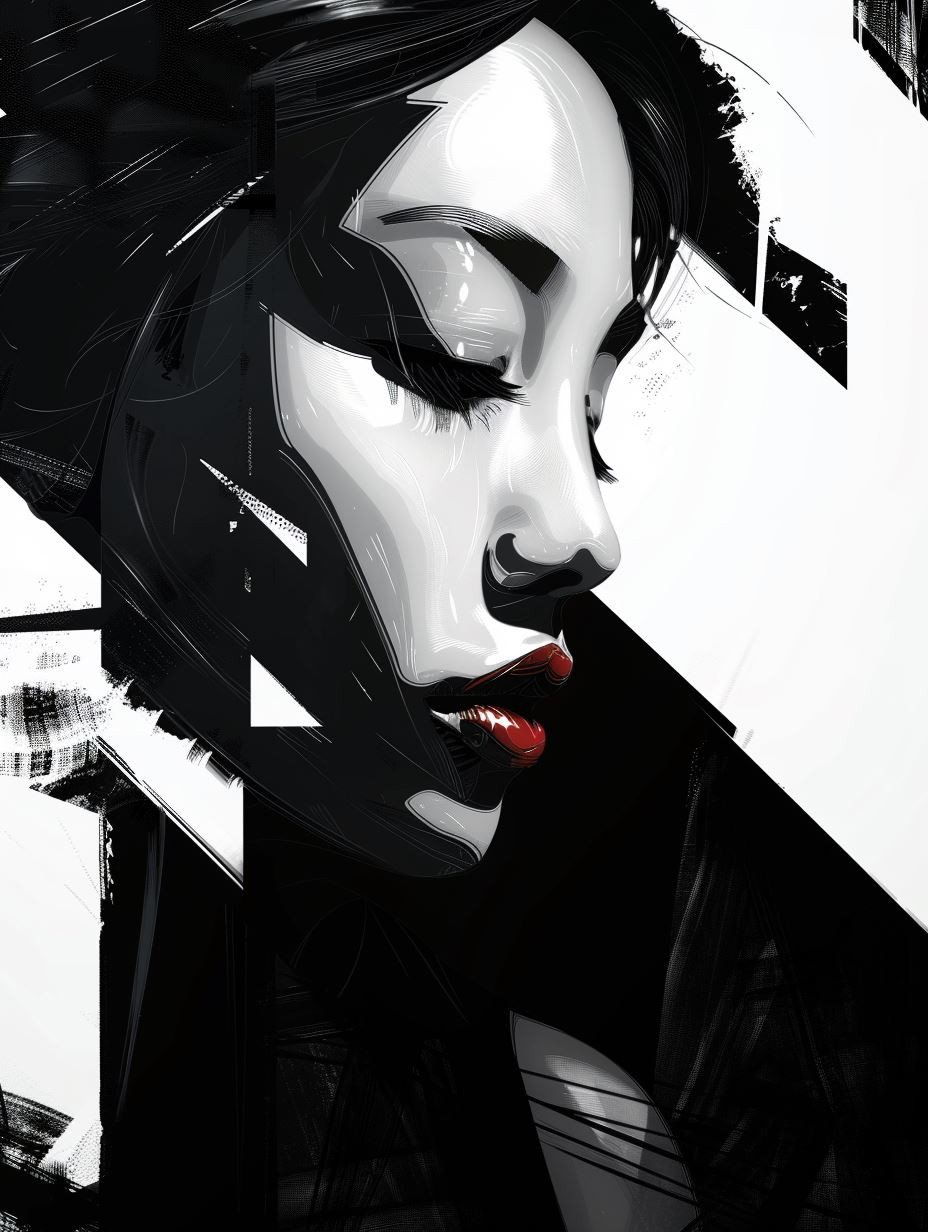 Fragmented Noir Digital Portraits - Image 4