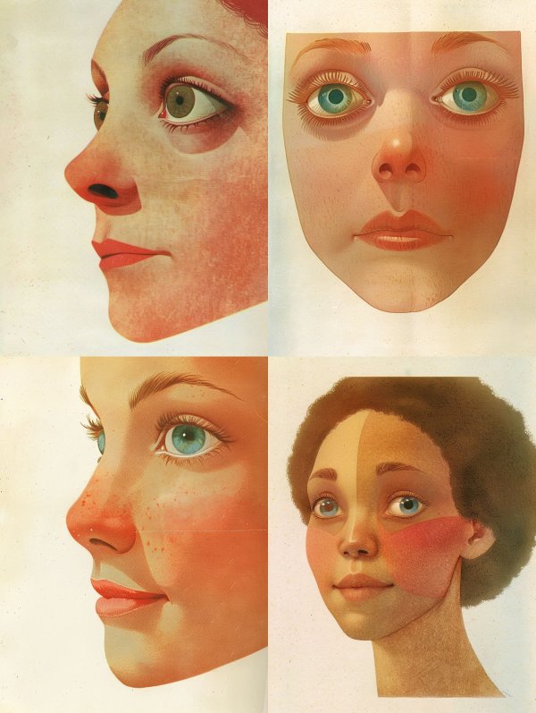 Vintage Anatomical Portrait Studies