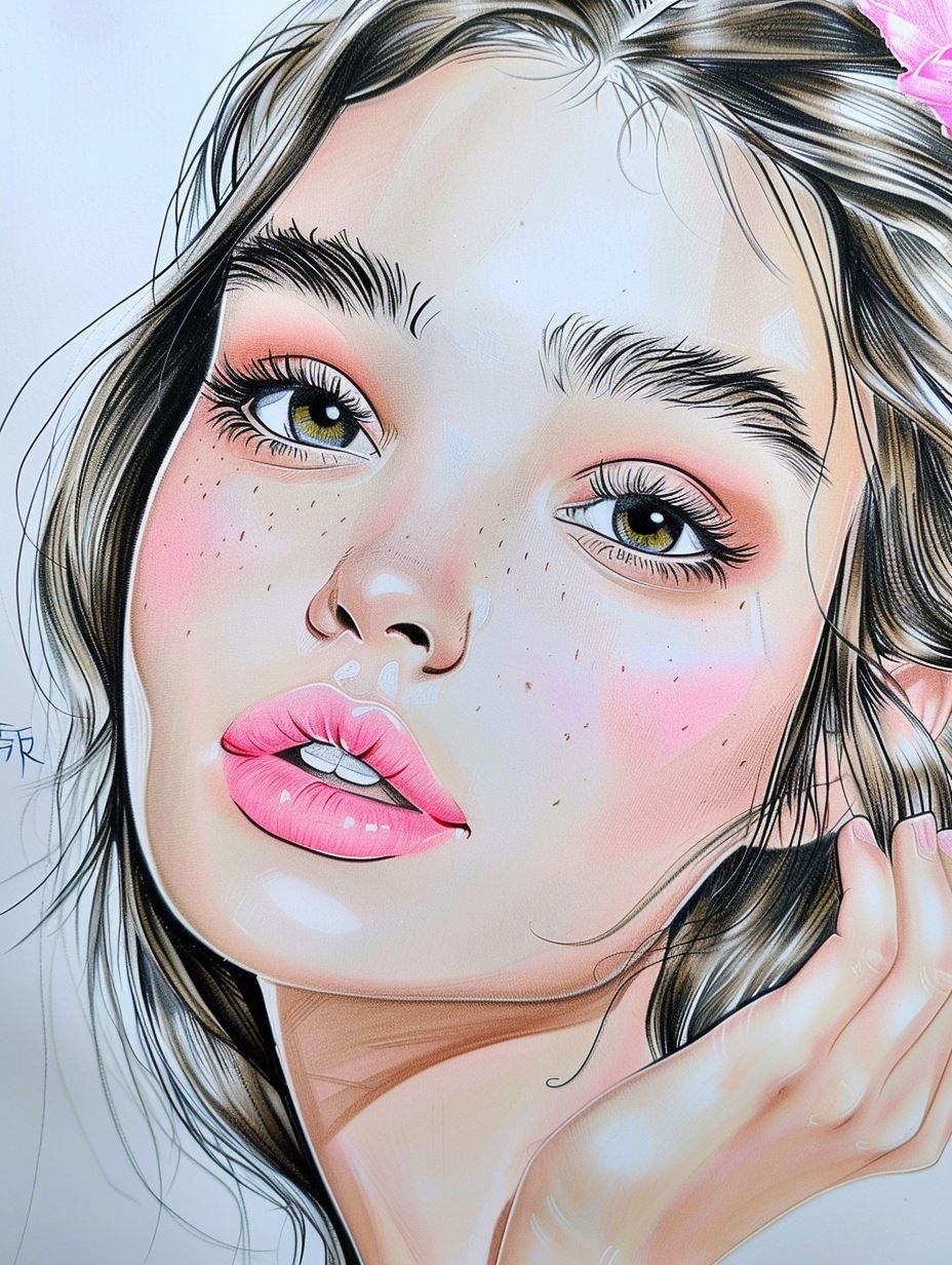 Ethereal Digital Anime Portrait - Image 4