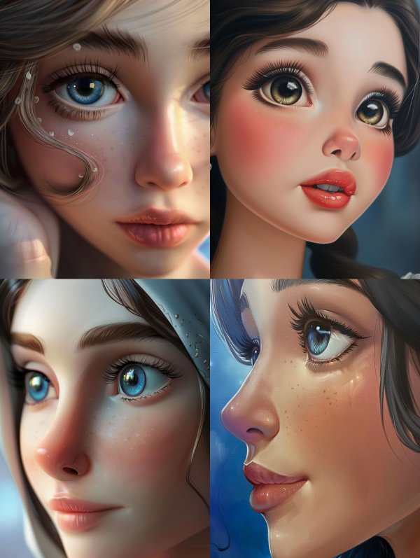 Ethereal Visions of Digital Beauty