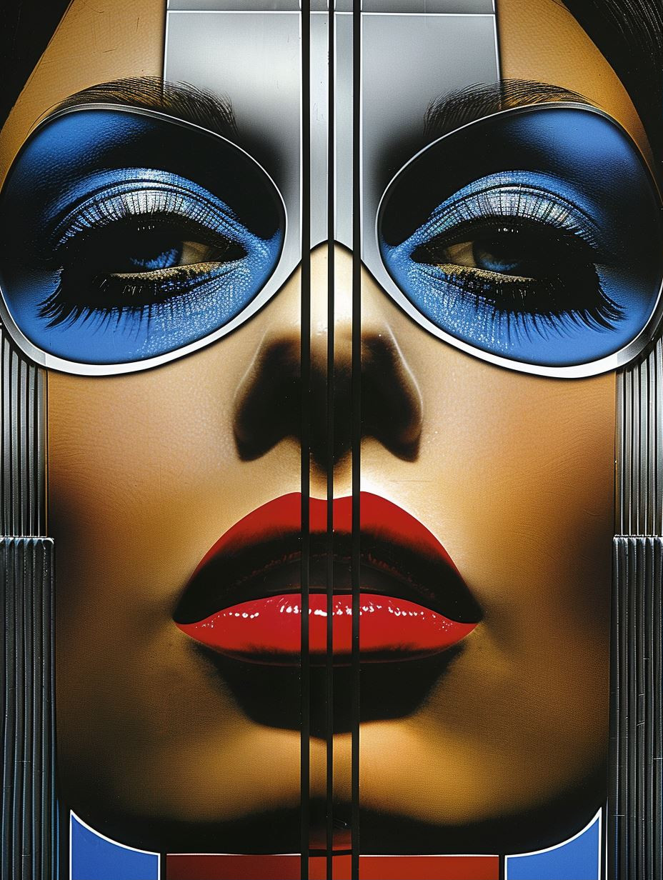 Futuristic Cybernetic Glamour Portrait
