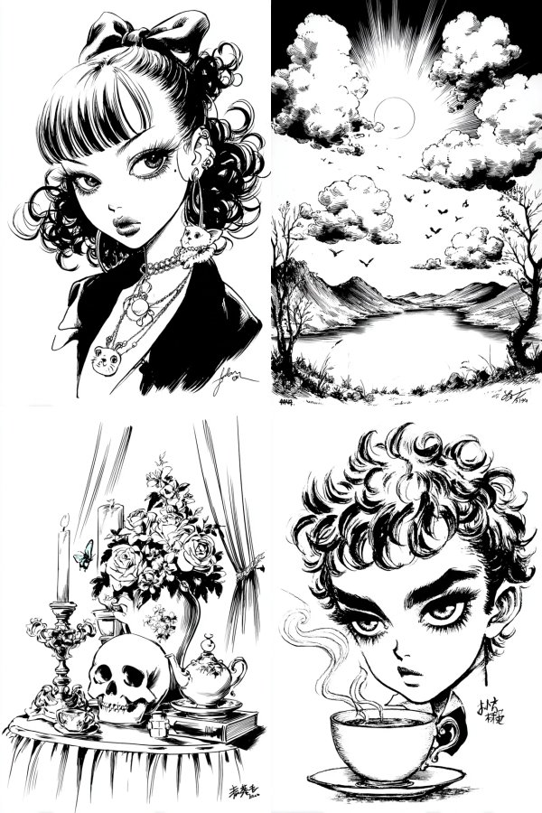 Ink Dreams: A Manga Art Collection