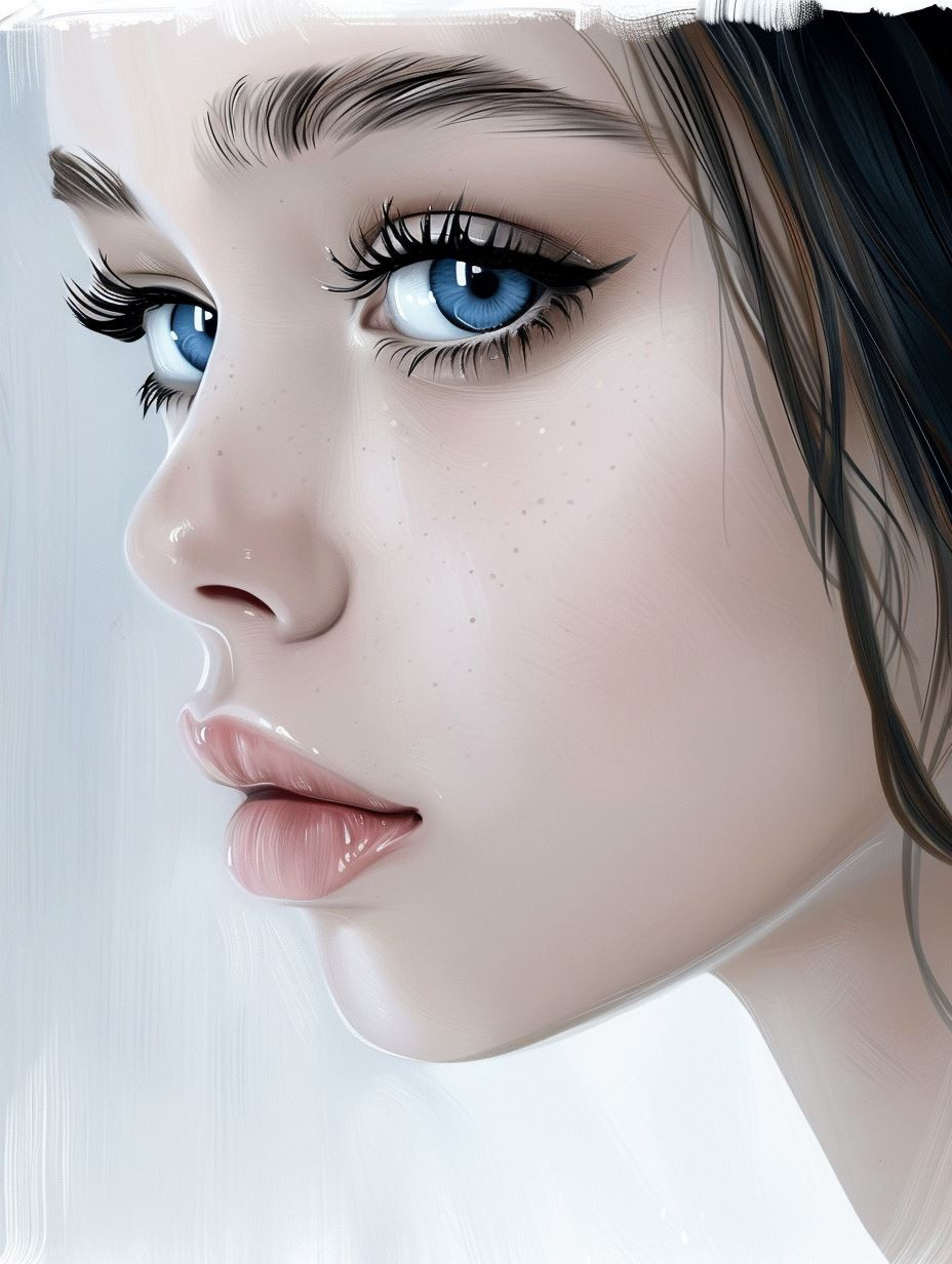 Ethereal Gazes: A Digital Portrait Study - Image 2