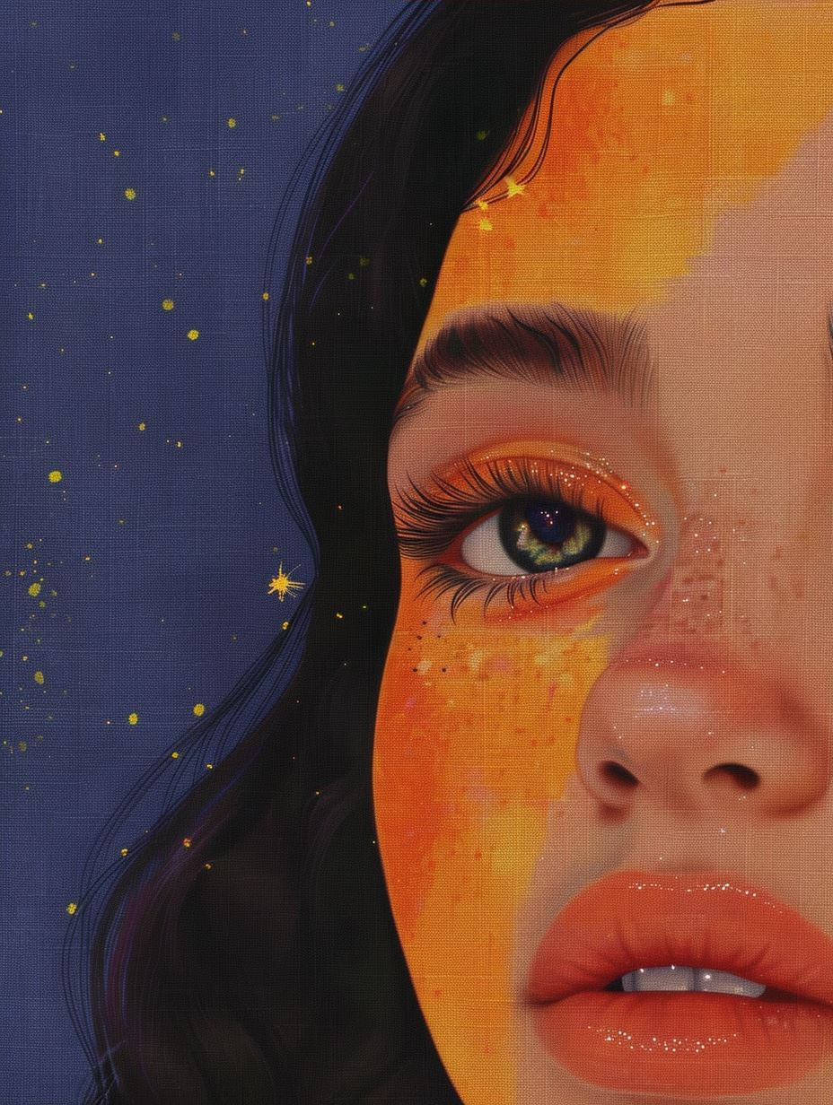 Neon Gilded Portrait Profile - Image 3