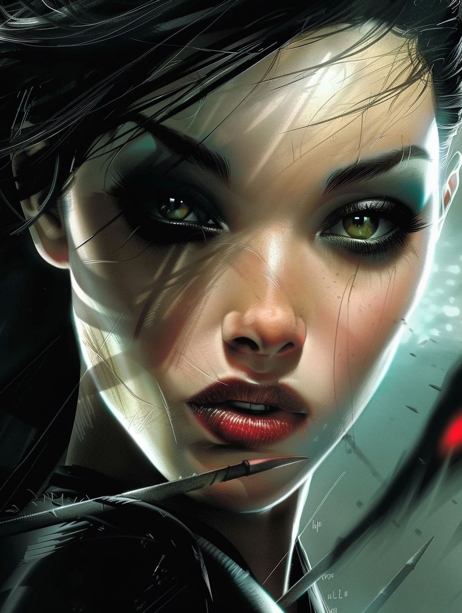 Cybernetic Noir Femme Fatale